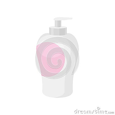 Soap for intimate hygiene on white background. Vector Illustration