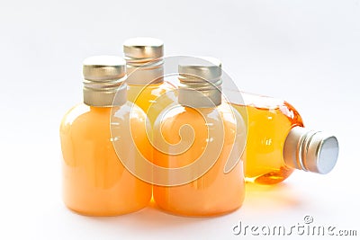 Soap and shampoo bottle Stock Photo