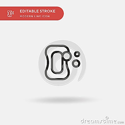 Soap Simple vector icon. Illustration symbol design template for web mobile UI element. Perfect color modern pictogram on editable Stock Photo