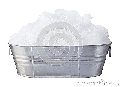Soap Suds and Bubbles isolated Stock Photo