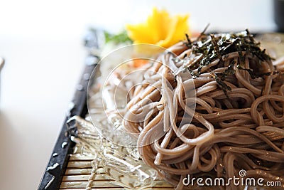 Soba Noodles , japanese food Stock Photo