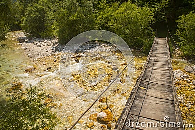 Soca / Isonzo river, Slovenia Stock Photo