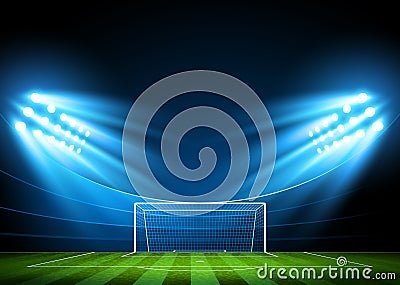 Soccer arena, stadium Vector Illustration