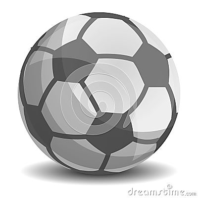 Soccer ball icon, cartoon style Vector Illustration