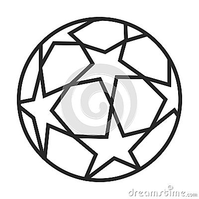 Soccer ball icon Stock Photo