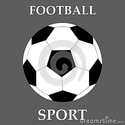 Soccer ball icon. Soccer ball Vector isolated on grey background. Vector Illustration