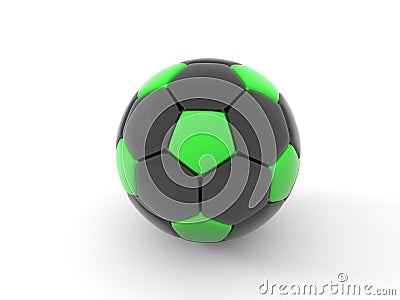 Soccer ball. Isolated object on white background. 3d render Stock Photo