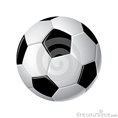Soccer ball - modern vector realistic isolated clip art Vector Illustration