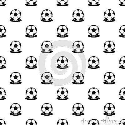 Soccer ball pattern, simple style Vector Illustration