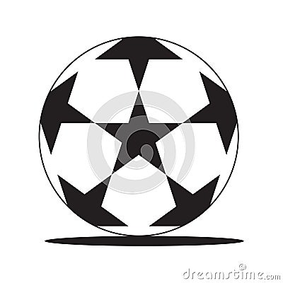 star soccer ball Vector Illustration