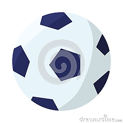 Soccer balloon sport isolated icon Vector Illustration