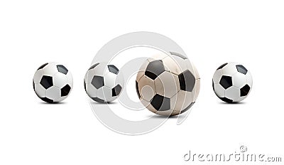 Soccer balls Stock Photo