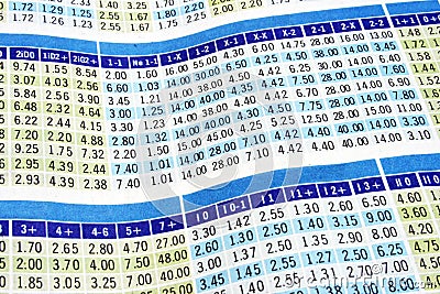 Soccer betting Stock Photo