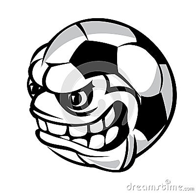 Soccer cartoon ball Vector Illustration