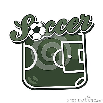 Soccer cartoon theme Vector Illustration