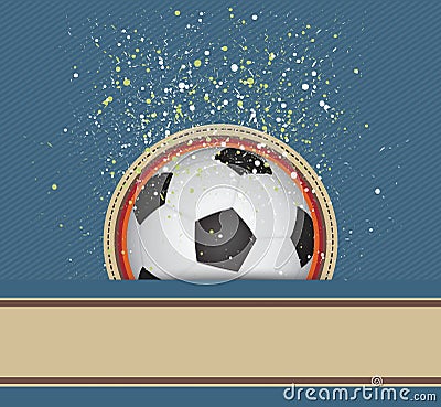 Soccer celebrate background Vector Illustration