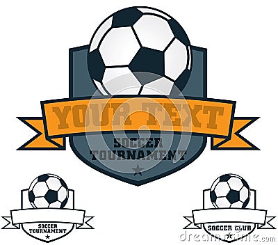 Soccer Crest Vector Illustration