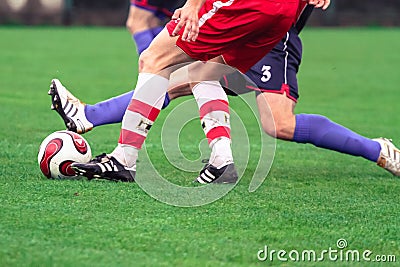 Soccer duel Editorial Stock Photo