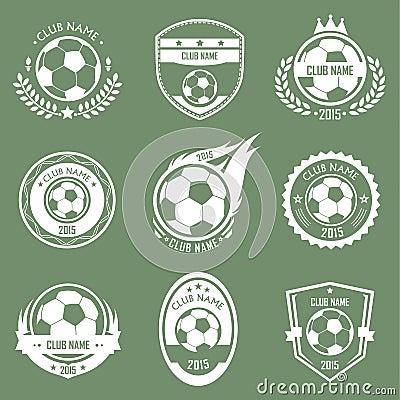 Soccer emblems Vector Illustration