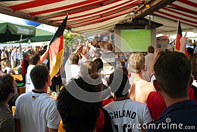 Soccer fans Editorial Stock Photo