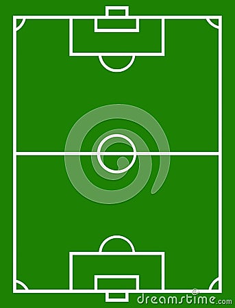 Soccer field Vector Illustration