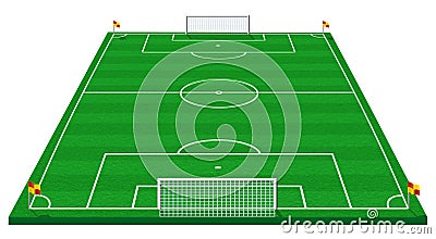 Soccer field Cartoon Illustration