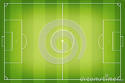 Soccer field, football pitch. Soccer fields in top view. Soccer field or football pitch with marking isolated on white background Vector Illustration