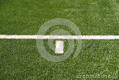 Soccer Field Lines Stock Photo