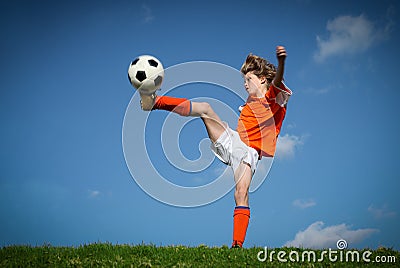 Soccer football Stock Photo