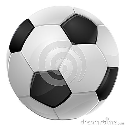 Soccer Football Ball Cartoon Sports Icon Vector Illustration