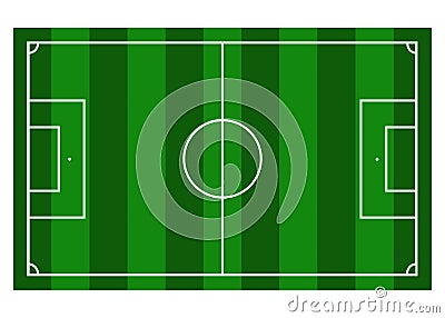 Soccer, football field. Playing field Vector Illustration