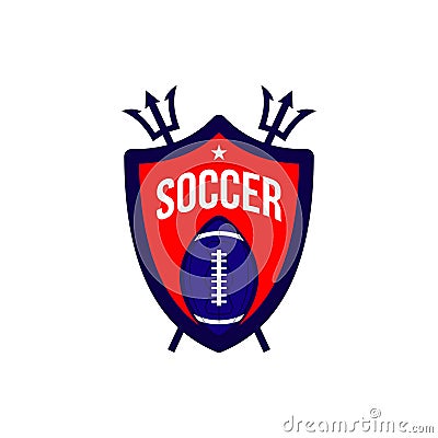 Soccer Football Logo Vector Template Design Illustration Vector Illustration