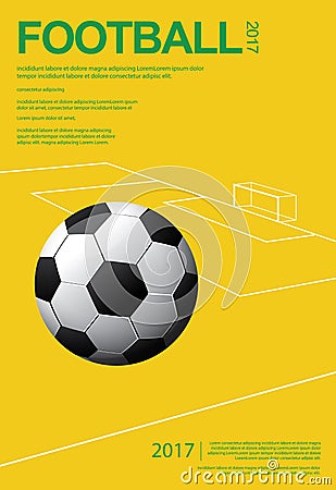 Soccer Football Poster Vector Illustration