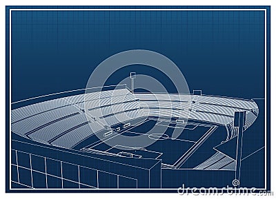 Soccer - Football Stadium Vector Illustration