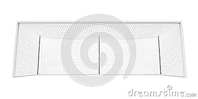 Soccer Goal Post Isolated Stock Photo