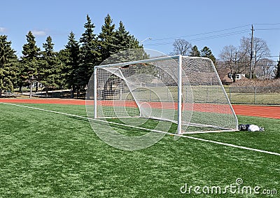 Soccer Goal Posts Stock Photo