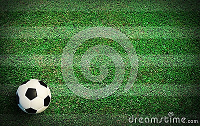 Soccer green field Stock Photo