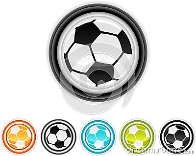 Soccer icons Vector Illustration