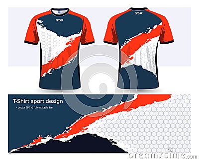 Soccer jersey and t-shirt sports design template Vector Illustration