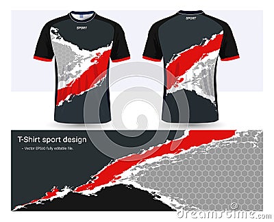 Soccer jersey and t-shirt sports design template Vector Illustration