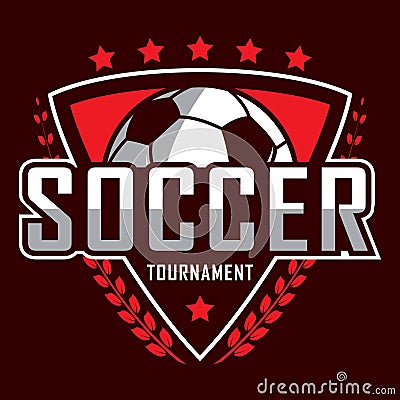 Soccer logo, America logo, Classic logo Vector Illustration
