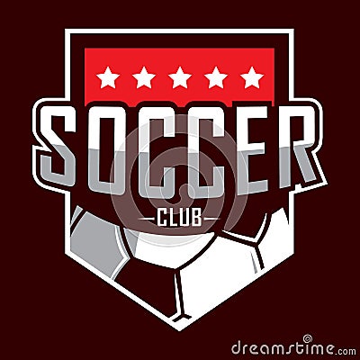 Soccer logo, America logo, Classic logo Vector Illustration