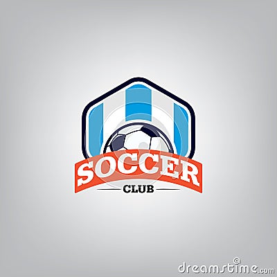 Soccer Logo Design Template . Vector Illustration