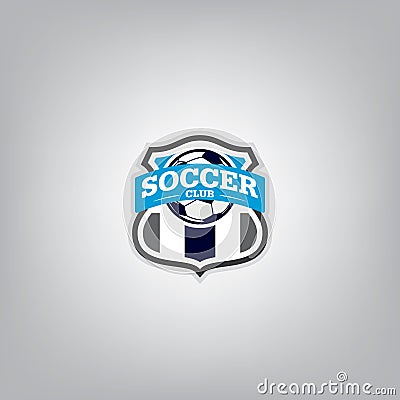 Soccer Logo Design Template , Football badge team identity. Vector Illustration