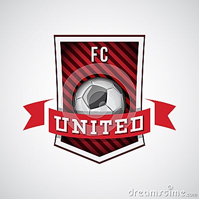 Soccer logo, football emblem Vector Illustration