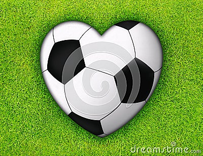 Soccer love Stock Photo