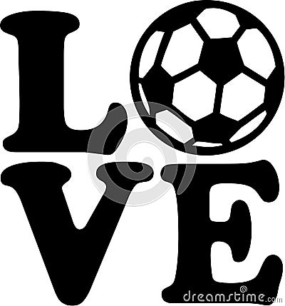 Soccer Love Vector Illustration