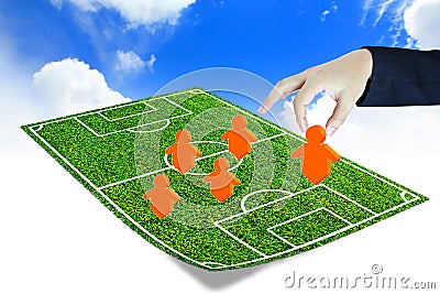 Soccer manager Stock Photo