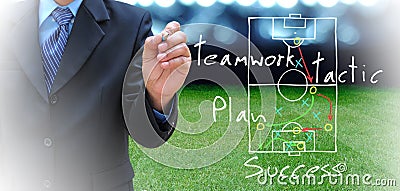 Soccer manager Stock Photo