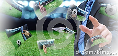 Soccer manager Stock Photo